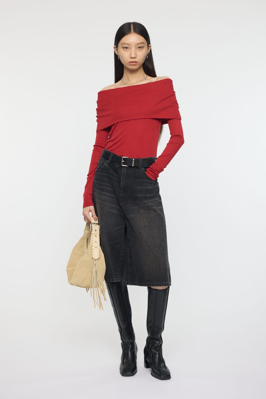 MOUSSY「OFF SHOULDER カットトップス」|その他|