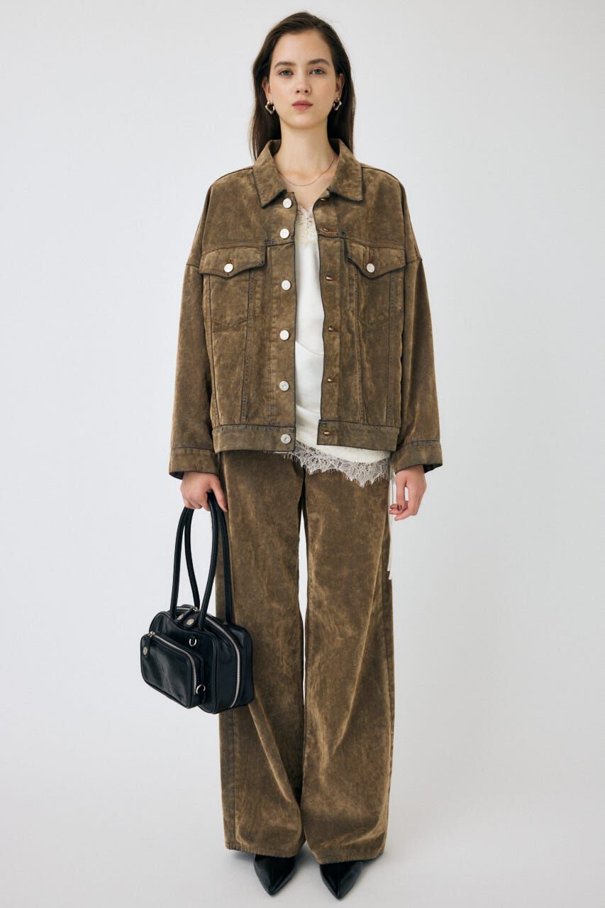 MOUSSY「OVERSIZED CORDUROY ジャケット」|デニムジャケット|