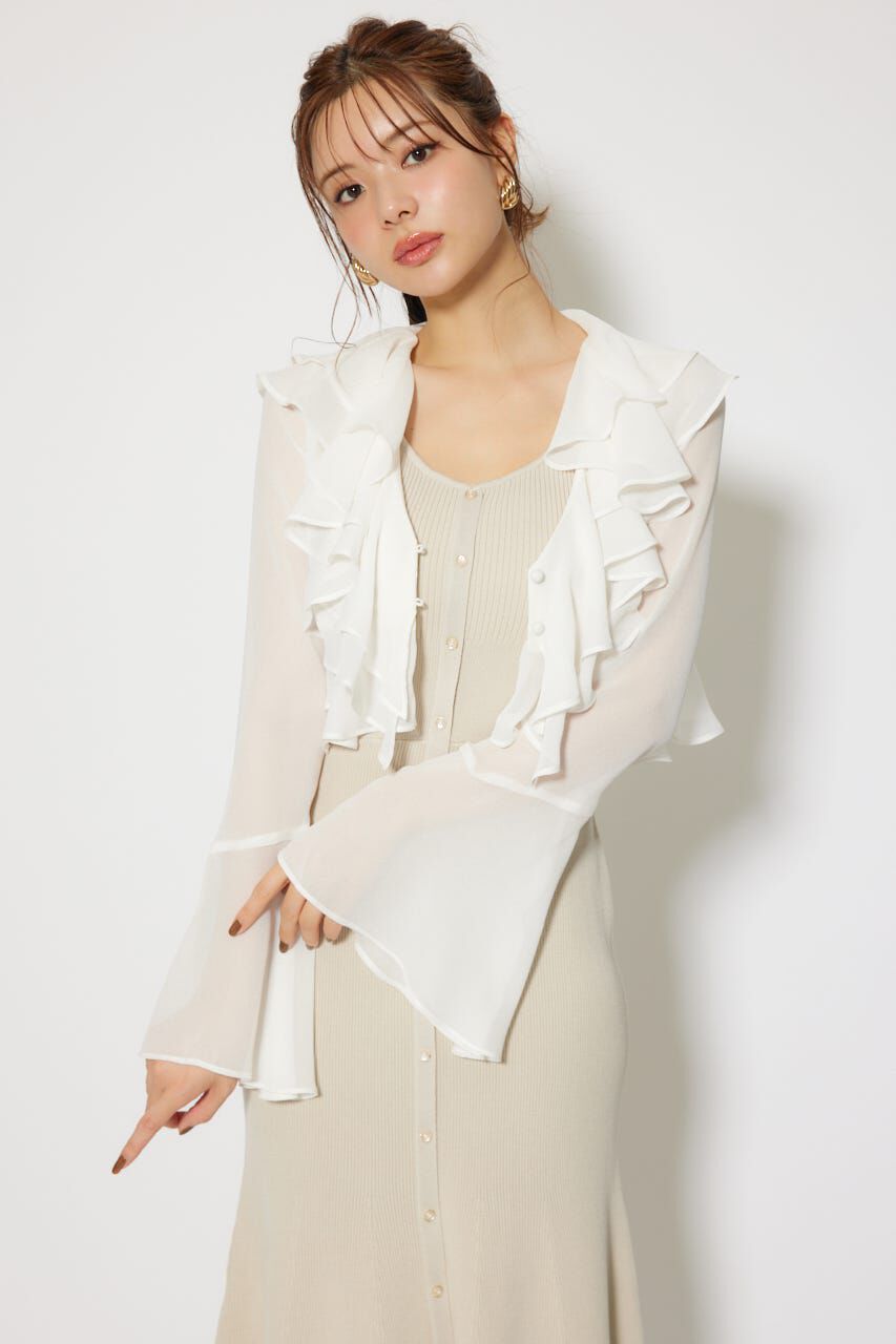 rienda「カーディガンセットニットマーメイドワンピース」|ワンピース|