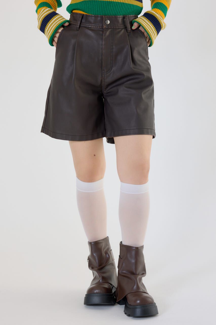 RODEO CROWNS「ヴィンテージフェイクレザーハーフパンツ」|その他|