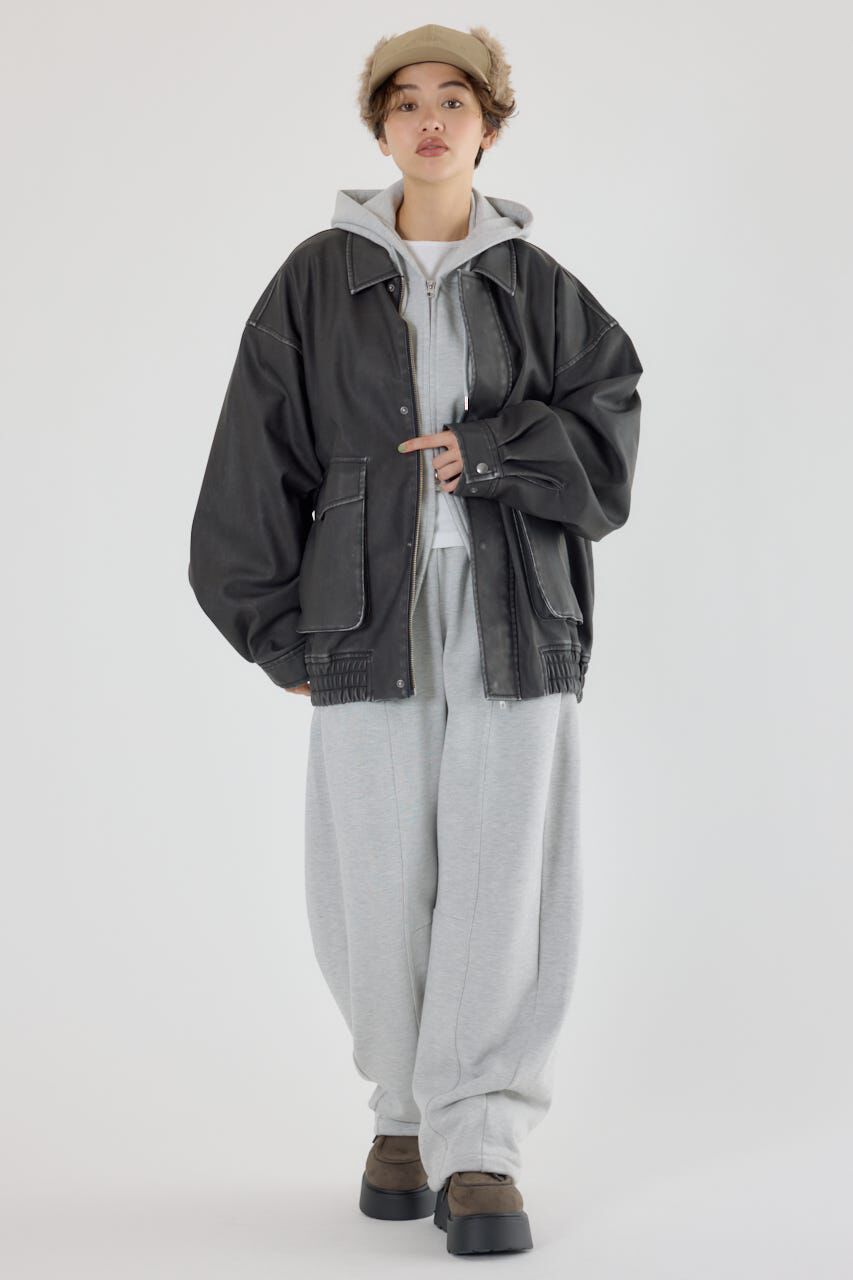 RODEO CROWNS「ヴィンテージフェイクレザーブルゾン」|その他|