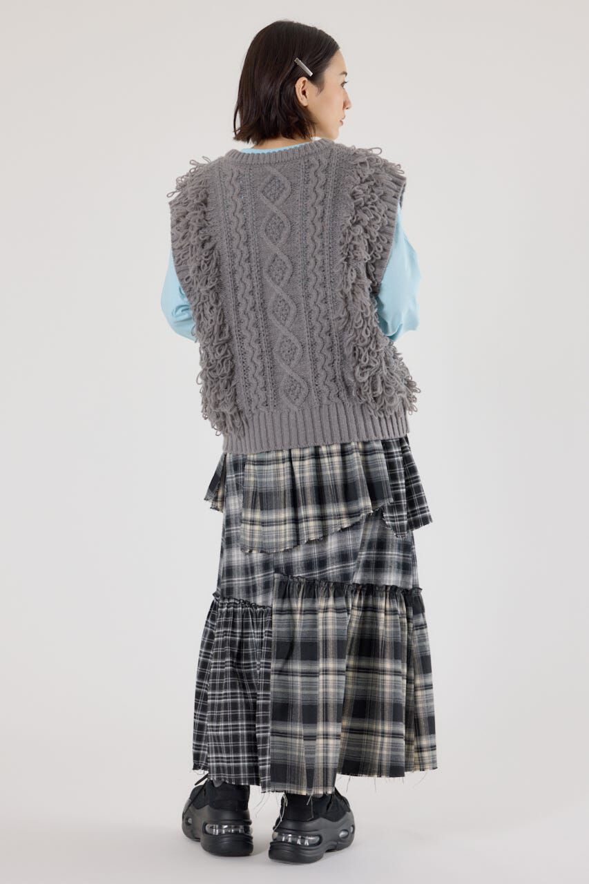 RODEO CROWNS「ケーブルニットベスト」|ニット・セーター|