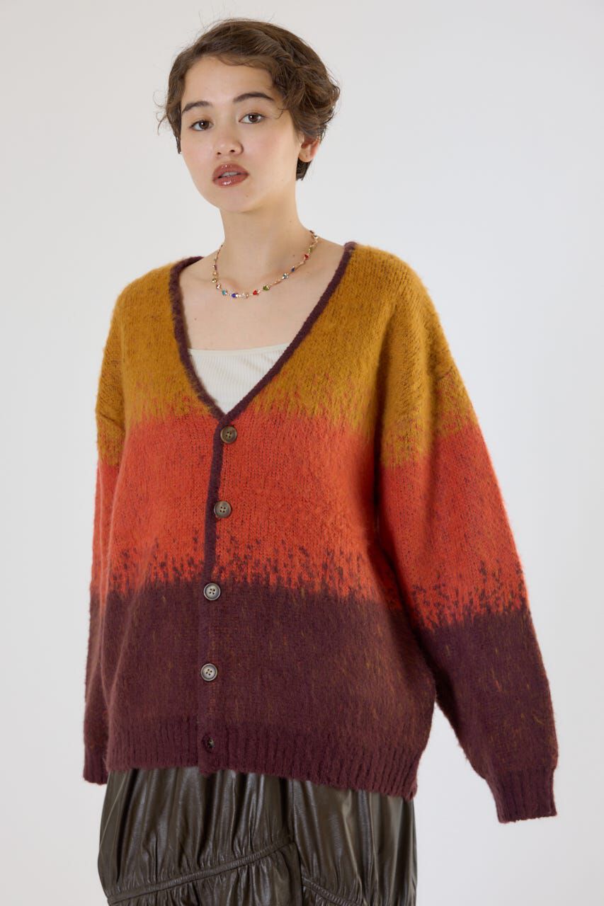 RODEO CROWNS「アソートシャギーニットカーディガン」|カーディガン|柄ORG5