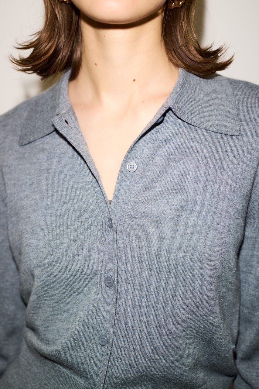 SLY「KNIT POLO 2WAY HG カーディガン」|カーディガン|