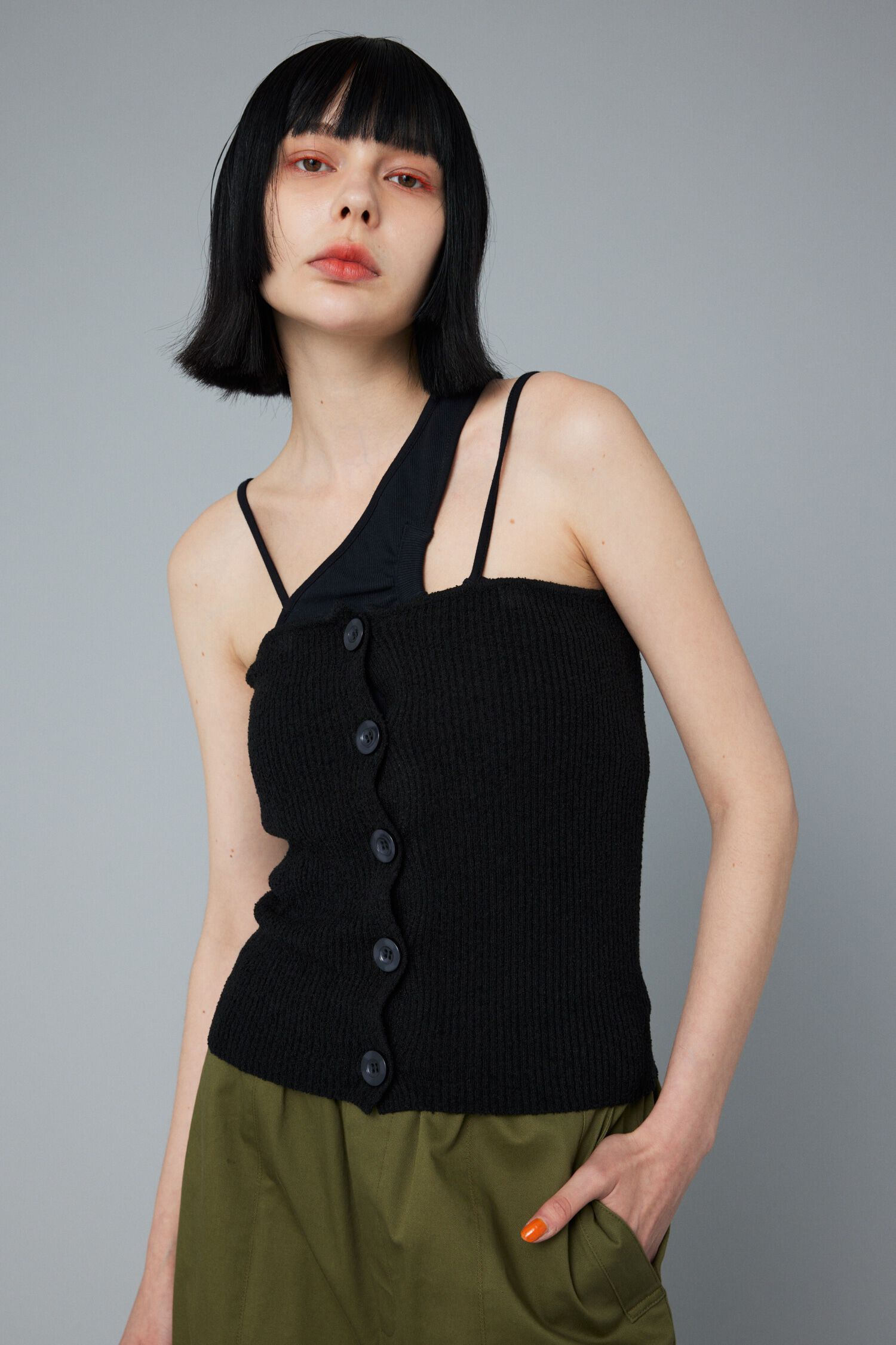 HeRIN.CYE「Many way bustier」|チューブトップ|BLK
