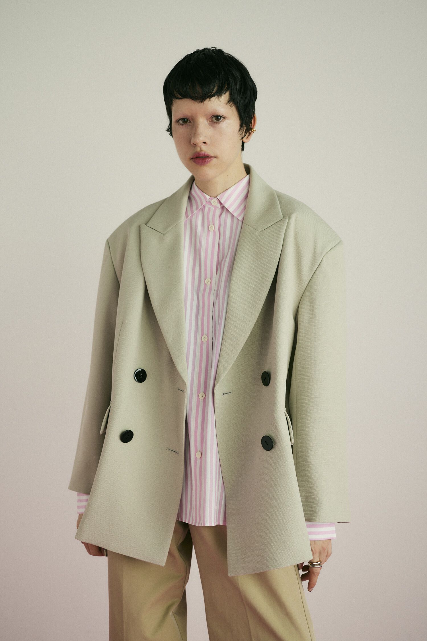 HeRIN.CYE「Big silhouette jacket」|その他|L/BEG1