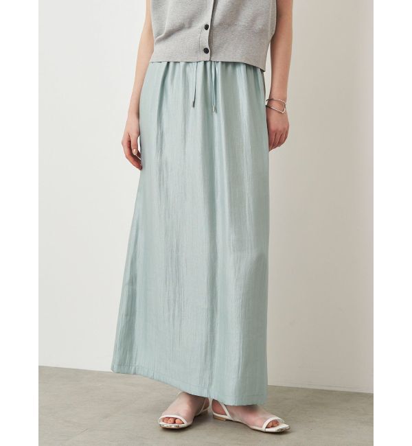 ELENDEEK「SHINY EASY SK」|スカート|アイスブルー