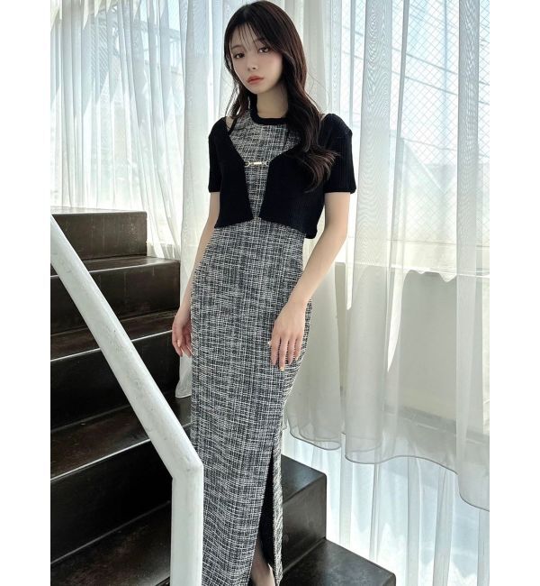 RESEXXY「チャームリブニットカーディガン【セットアップ着用可能】」|カーディガン|