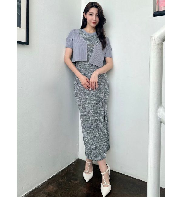 RESEXXY「チャームリブニットカーディガン【セットアップ着用可能】」|カーディガン|