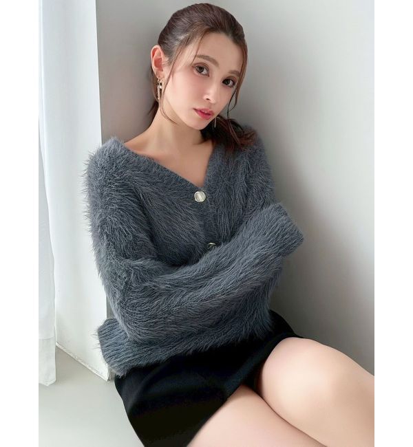 RESEXXY「シャギーニットカーディガン」|カーディガン|