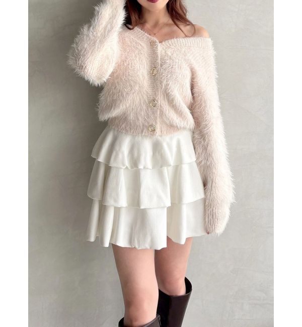 RESEXXY「シャギーニットカーディガン」|カーディガン|