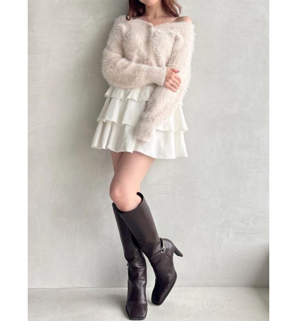 RESEXXY「シャギーニットカーディガン」|カーディガン|