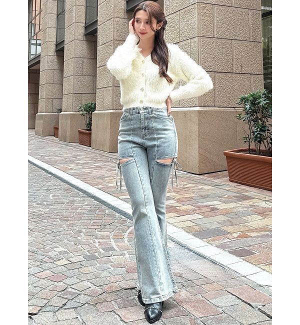 RESEXXY「シャギーニットカーディガン」|カーディガン|