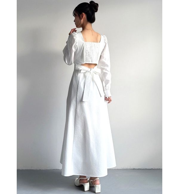 RESEXXY「カシュクールバックオープンワンピース」|ワンピース|ホワイト