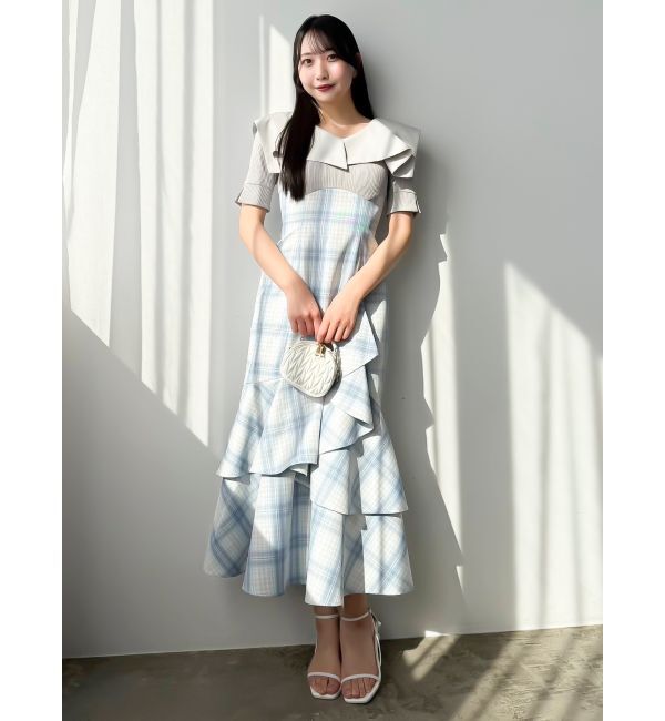 dazzlin「ラッフルマーメイドコンビワンピース」|ワンピース|