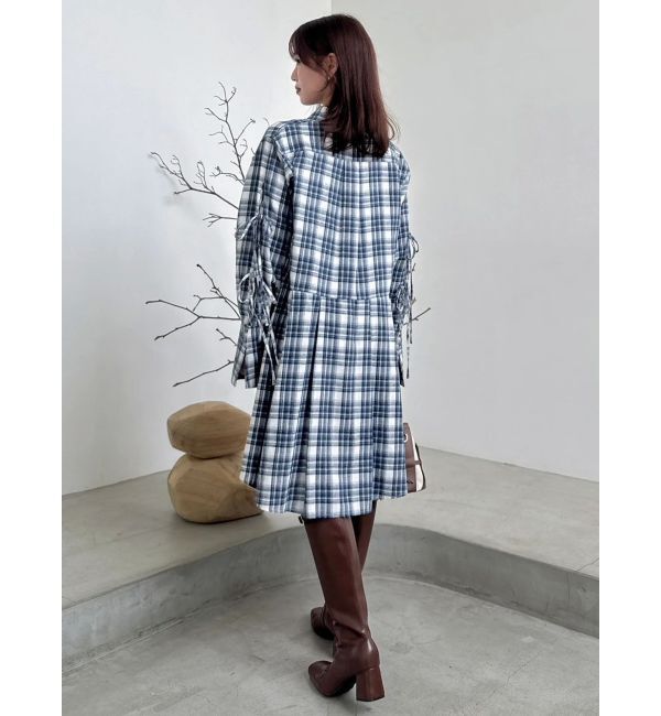 dazzlin「シャツイレフレアミニワンピース」|ワンピース|