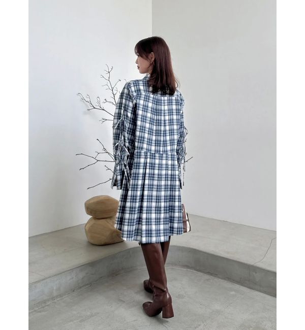 dazzlin「シャツイレフレアミニワンピース」|ワンピース|