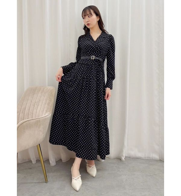 dazzlin「テーラーカラーコルセットワンピース」|ワンピース|ブラック