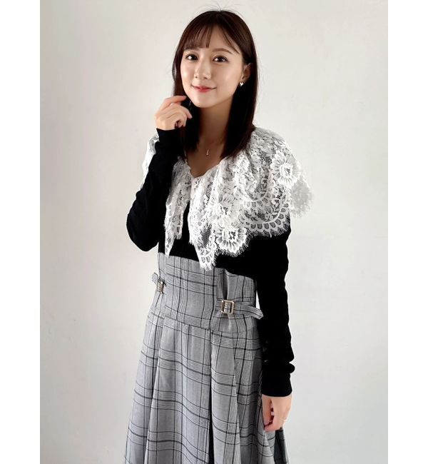 dazzlin「レースケープバックルワンピース」|ワンピース|