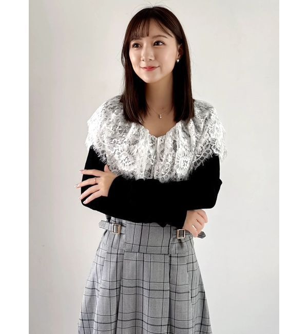 dazzlin「レースケープバックルワンピース」|ワンピース|