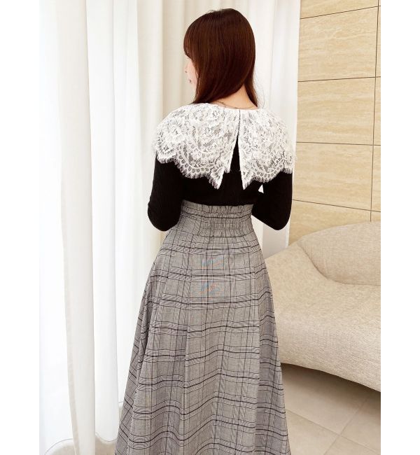 dazzlin「レースケープバックルワンピース」|ワンピース|