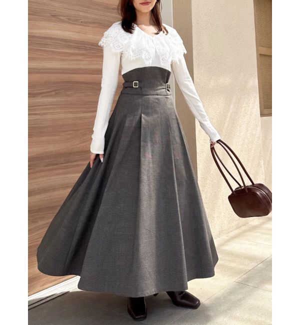 dazzlin「レースケープバックルワンピース」|ワンピース|