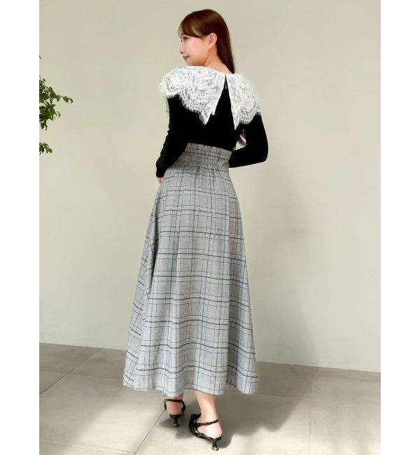 dazzlin「レースケープバックルワンピース」|ワンピース|