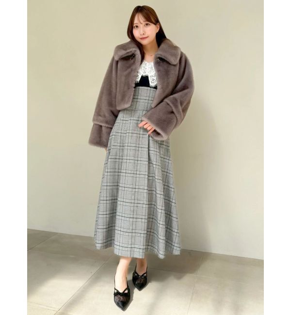 dazzlin「レースケープバックルワンピース」|ワンピース|