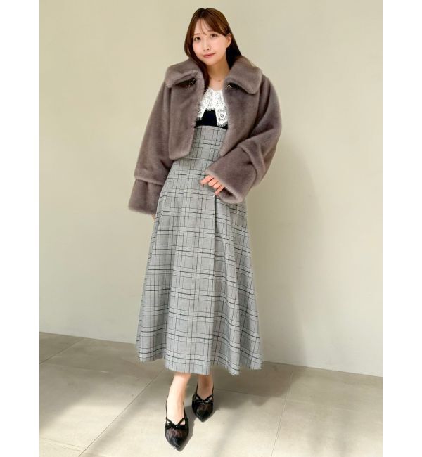 dazzlin「レースケープバックルワンピース」|ワンピース|