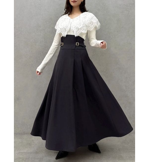 dazzlin「レースケープバックルワンピース」|ワンピース|