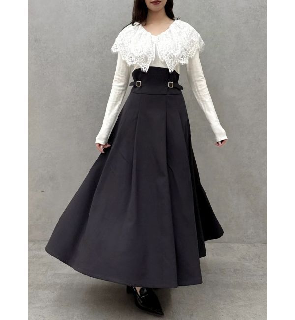 dazzlin「レースケープバックルワンピース」|ワンピース|