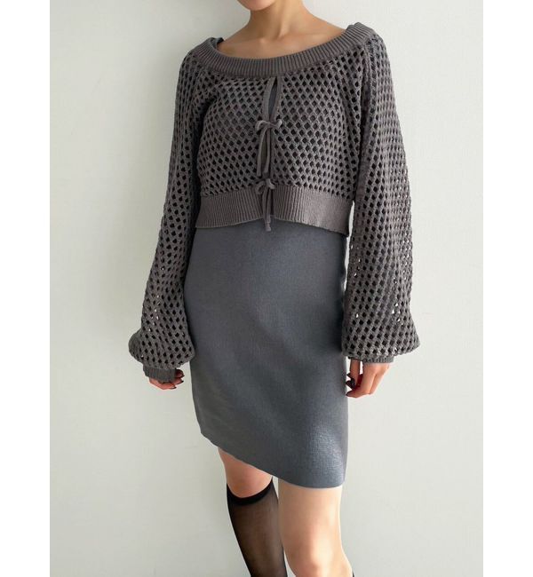 EMODA「クロシェニットワンピース」|ワンピース|