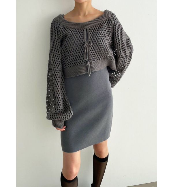 EMODA「クロシェニットワンピース」|ワンピース|