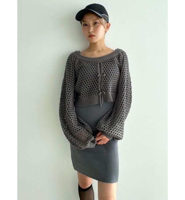 EMODA「クロシェニットワンピース」|ワンピース|