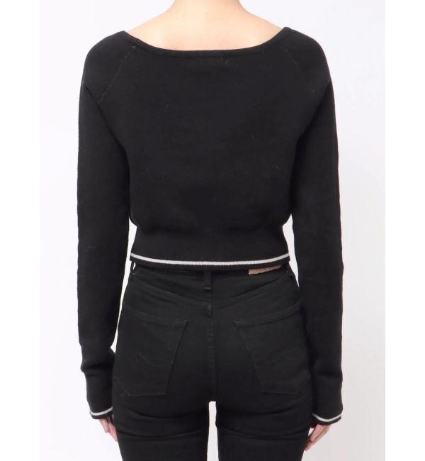 EMODA「フロントロゴクロップニット」|ニット・セーター|