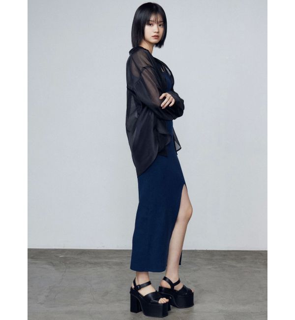 EMODA「リブスリットマキシニットワンピース」|ワンピース|