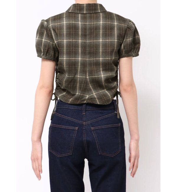 EMODA「ストリングリボンジップシャツトップ」|Tシャツ・カットソー|