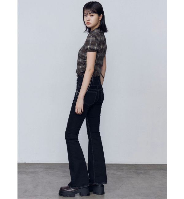 EMODA「ストリングリボンジップシャツトップ」|Tシャツ・カットソー|