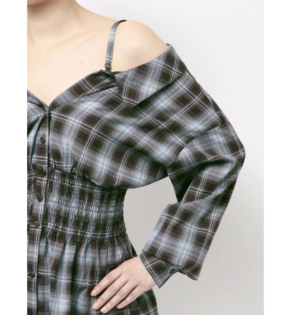 MERCURYDUO「2WAYウエストシャーリングフィットシャツ」|シャツ・ブラウス|