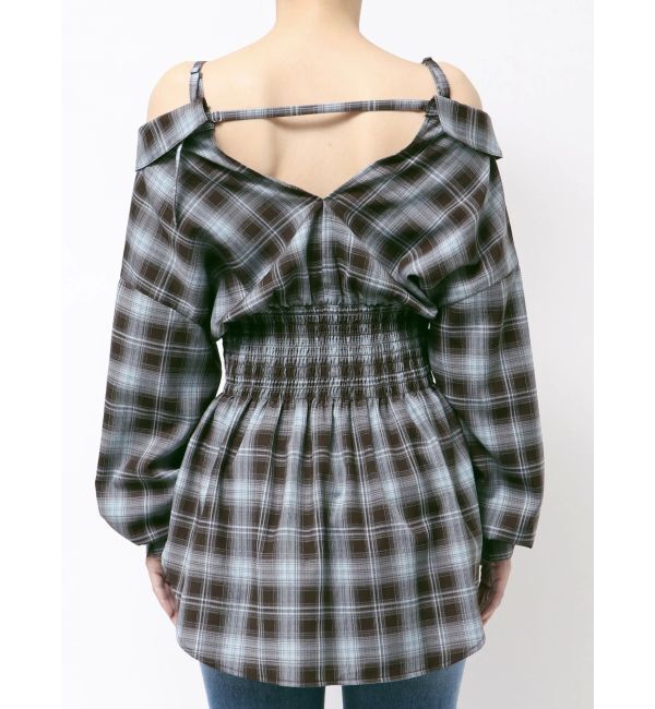 MERCURYDUO「2WAYウエストシャーリングフィットシャツ」|シャツ・ブラウス|