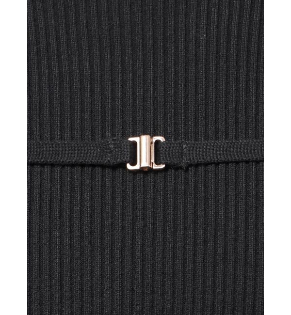 MERCURYDUO「ショルダースリットナローストラップニット」|ニット・セーター|