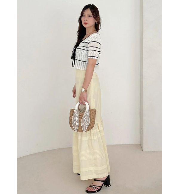 MERCURYDUO「タックティアードスカート」|スカート|