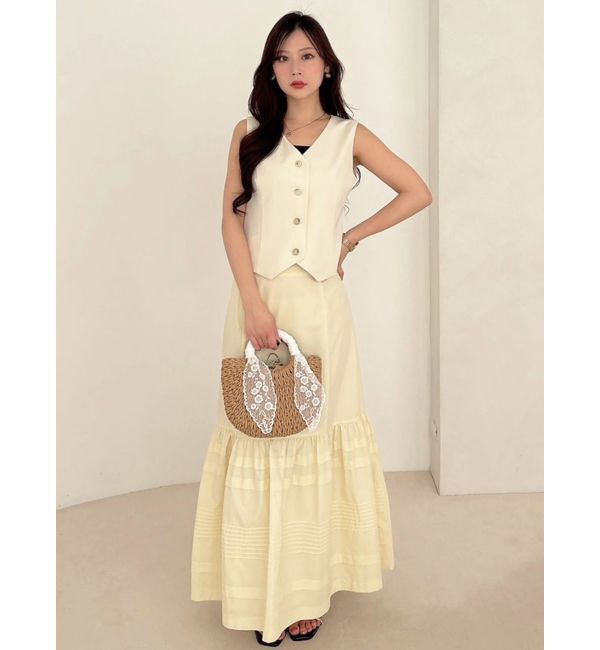 MERCURYDUO「タックティアードスカート」|スカート|