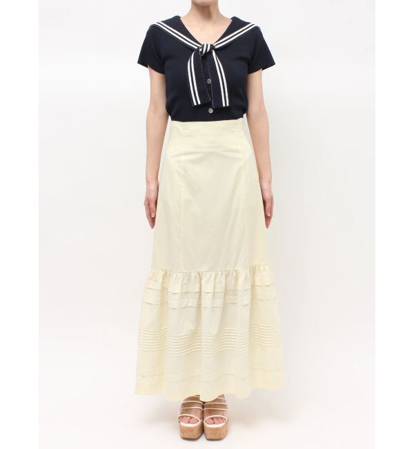 MERCURYDUO「タックティアードスカート」|スカート|