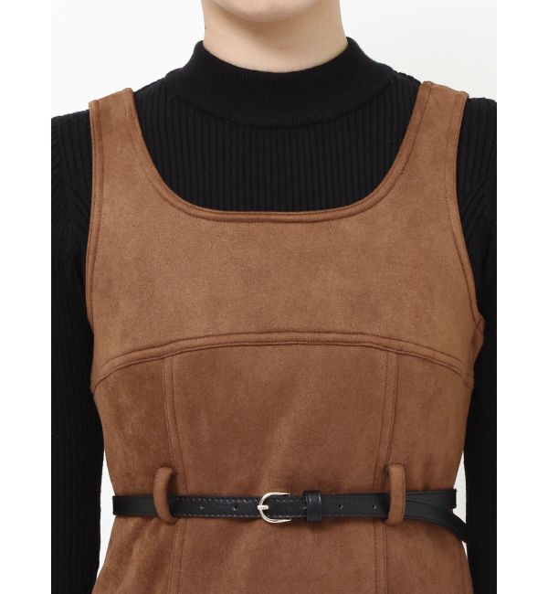 MURUA「フェイクスェードタンクワンピース【セットアップ着用可】」|ワンピース|