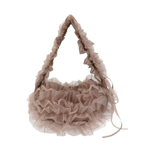 LAGUNAMOON「チュールフリルBAG」|ハンドバッグ|