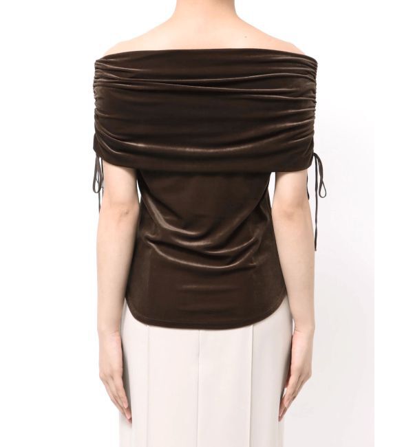 LAGUNAMOON「ライトベロアオフショルトップス」|Tシャツ・カットソー|