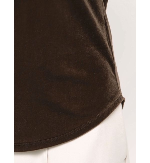 LAGUNAMOON「ライトベロアオフショルトップス」|Tシャツ・カットソー|