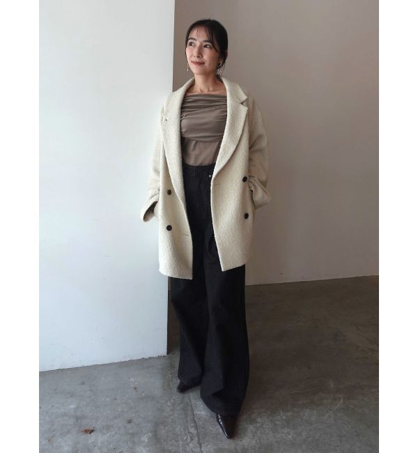 LAGUNAMOON「ライトベロアオフショルトップス」|Tシャツ・カットソー|