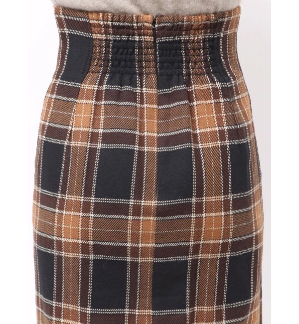 LAGUNAMOON「ロービングチェックナロースカート」|スカート|